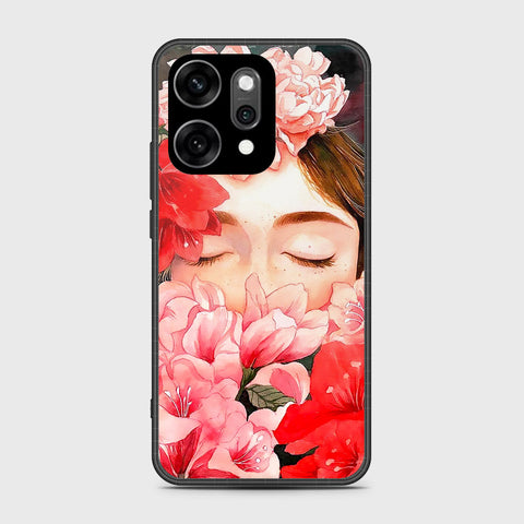 Oppo Reno 14 Pro - Floral Series - HQ Ultra Shine Premium Infinity Glass Soft Silicon Borders Case