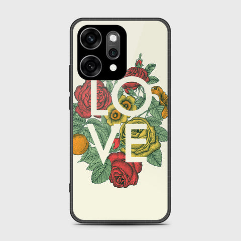 Oppo Reno 14 Pro - Floral Series 2 - HQ Ultra Shine Premium Infinity Glass Soft Silicon Borders Case