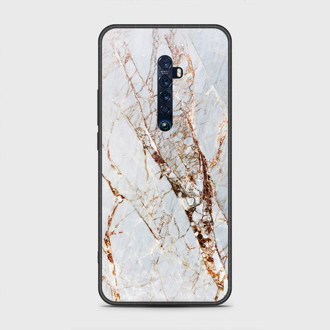 Oppo Reno 2 - White Marble Series - HQ Premium Shine Durable Shatterproof Case