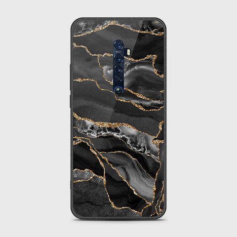 Vivo Y04- Black Marble Series - HQ Premium Shine Durable Shatterproof Case