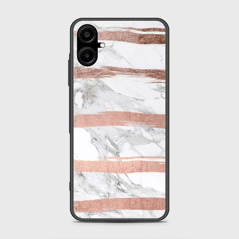 Samsung Galaxy A06 Cover- White Marble Series - HQ Premium Shine Durable Shatterproof Case