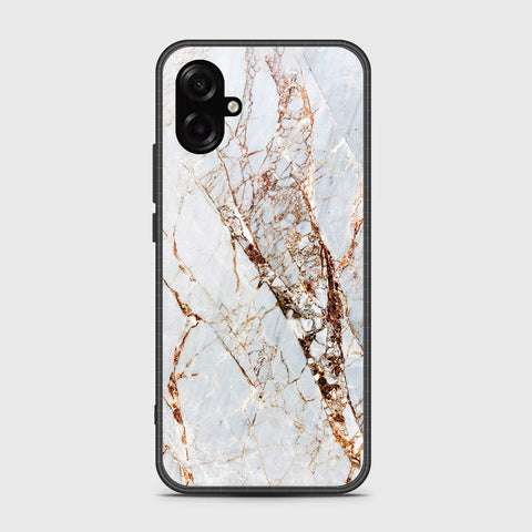 Samsung Galaxy F07 - White Marble Series - HQ Ultra Shine Premium Infinity Glass Soft Silicon Borders Case