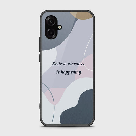 Samsung Galaxy F07 - Happy Series - HQ Ultra Shine Premium Infinity Glass Soft Silicon Borders Case