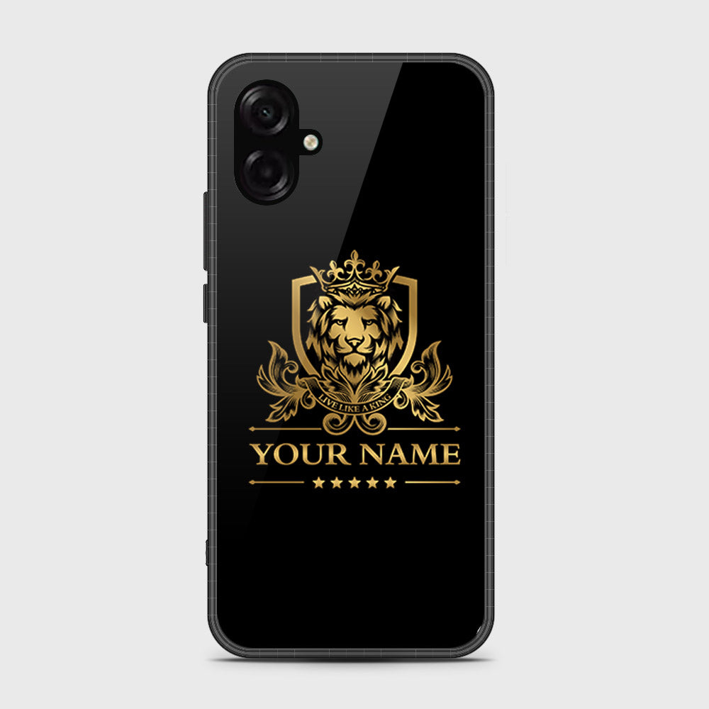 Samsung Galaxy F07 - Gold Series - HQ Ultra Shine Premium Infinity Glass Soft Silicon Borders Case