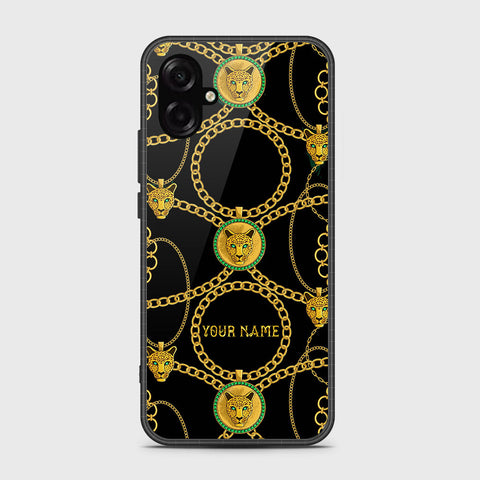 Samsung Galaxy M07 - Gold Series - HQ Ultra Shine Premium Infinity Glass Soft Silicon Borders Case