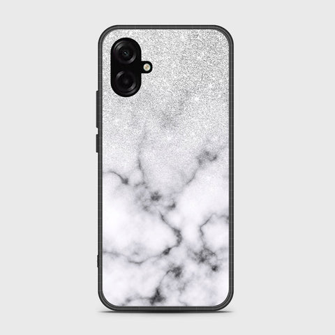 Samsung Galaxy M07 - White Marble Series - HQ Ultra Shine Premium Infinity Glass Soft Silicon Borders Case