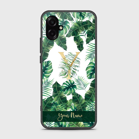 Samsung Galaxy F07 - Personalized Alphabet Series - HQ Ultra Shine Premium Infinity Glass Soft Silicon Borders Case