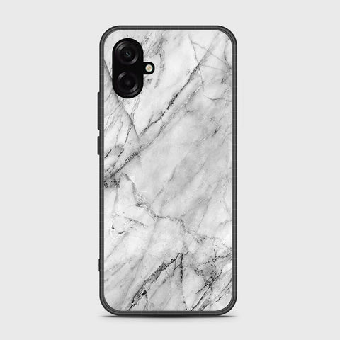 Samsung Galaxy M07 - White Marble Series - HQ Ultra Shine Premium Infinity Glass Soft Silicon Borders Case