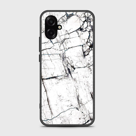 Samsung Galaxy M07 - White Marble Series 2 - HQ Ultra Shine Premium Infinity Glass Soft Silicon Borders Case