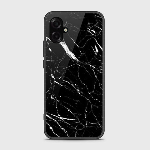 Samsung Galaxy F07 - Black Marble Series - HQ Ultra Shine Premium Infinity Glass Soft Silicon Borders Case