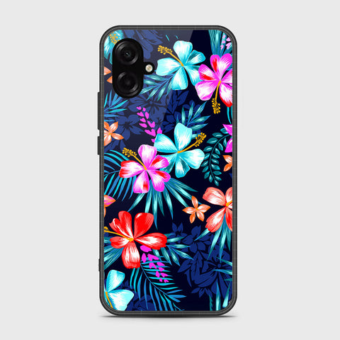 Samsung Galaxy M07 - Floral Series - HQ Ultra Shine Premium Infinity Glass Soft Silicon Borders Case