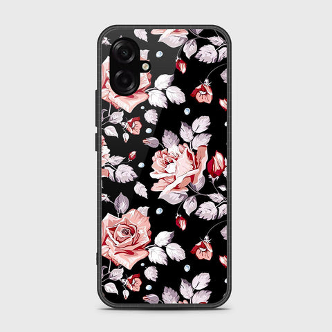 Samsung Galaxy M07 - Floral Series - HQ Ultra Shine Premium Infinity Glass Soft Silicon Borders Case