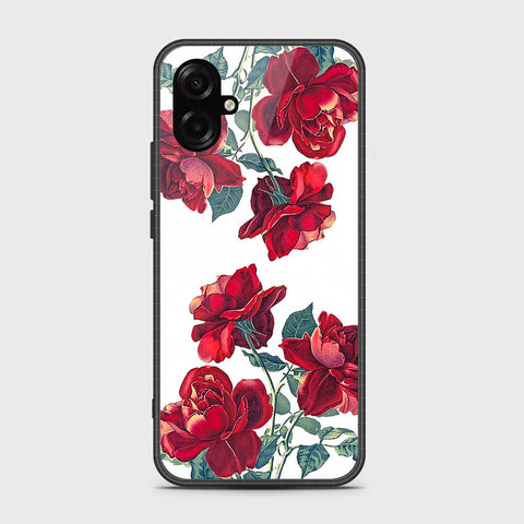 Samsung Galaxy A07 4G - Floral Series 2 - HQ Ultra Shine Premium Infinity Glass Soft Silicon Borders Case