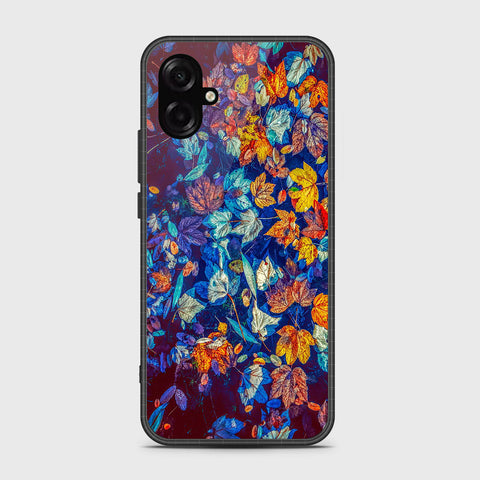 Samsung Galaxy F07 - Floral Series 2 - HQ Ultra Shine Premium Infinity Glass Soft Silicon Borders Case