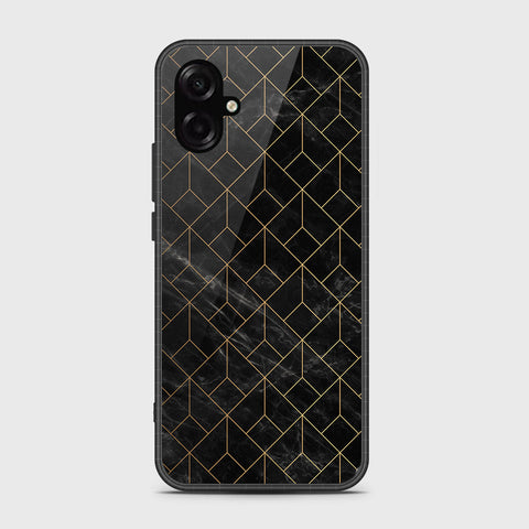Samsung Galaxy A07 4G - Black Marble Series - HQ Ultra Shine Premium Infinity Glass Soft Silicon Borders Case