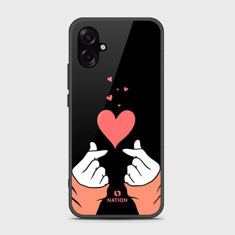 Samsung Galaxy A07 4G - Onation Heart Series - HQ Ultra Shine Premium Infinity Glass Soft Silicon Borders Case