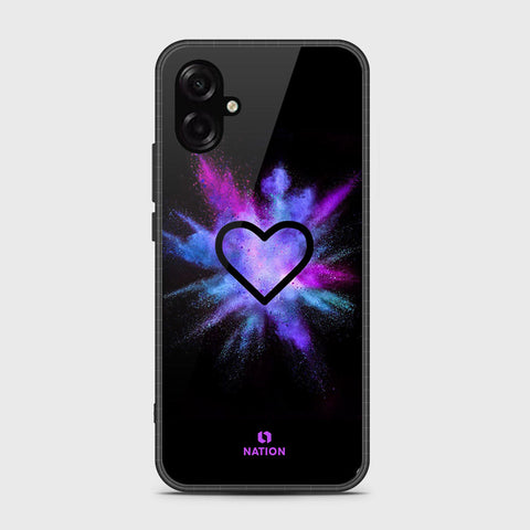 Samsung Galaxy F07 - Onation Heart Series - HQ Ultra Shine Premium Infinity Glass Soft Silicon Borders Case