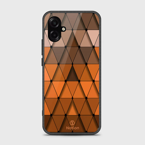 Samsung Galaxy F07 - Onation Pyramid Series - HQ Ultra Shine Premium Infinity Glass Soft Silicon Borders Case