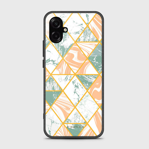 Samsung Galaxy M07 - O'Nation Shades of Marble Series - HQ Ultra Shine Premium Infinity Glass Soft Silicon Borders Case