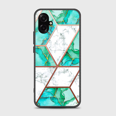 Samsung Galaxy F07 - O'Nation Shades of Marble Series - HQ Ultra Shine Premium Infinity Glass Soft Silicon Borders Case
