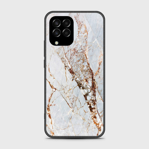 Samsung Galaxy M33 - White Marble Series - HQ Premium Shine Durable Shatterproof Case