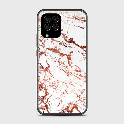 Samsung Galaxy M33 - White Marble Series 2 - HQ Premium Shine Durable Shatterproof Case