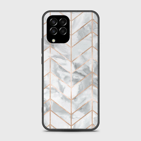 Samsung Galaxy M33 - White Marble Series 2 - HQ Premium Shine Durable Shatterproof Case