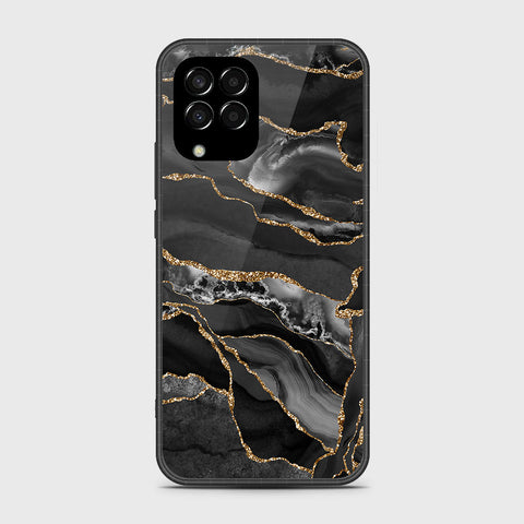 Samsung Galaxy M33 - Black Marble Series - HQ Premium Shine Durable Shatterproof Case