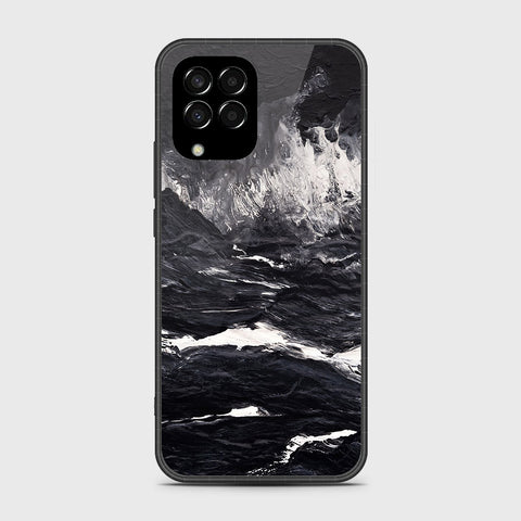 Samsung Galaxy M33 - Black Marble Series - HQ Premium Shine Durable Shatterproof Case