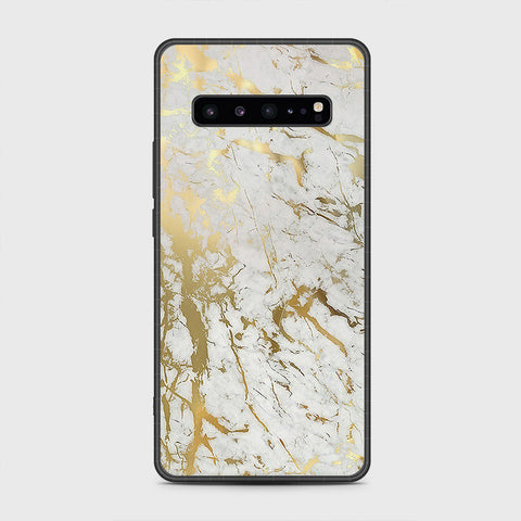 Samsung Galaxy S10 5G - White Marble Series - HQ Premium Shine Durable Shatterproof Case
