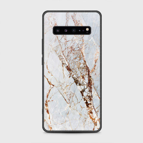 Samsung Galaxy S10 5G - White Marble Series - HQ Premium Shine Durable Shatterproof Case