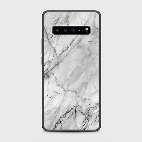 Samsung Galaxy S10 5G - White Marble Series - HQ Premium Shine Durable Shatterproof Case