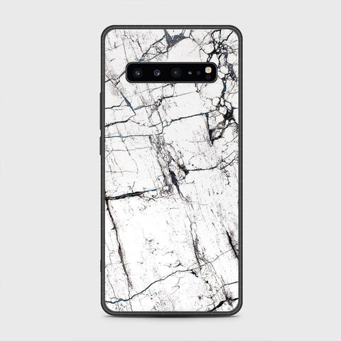 Samsung Galaxy S10 5G - White Marble Series 2 - HQ Premium Shine Durable Shatterproof Case