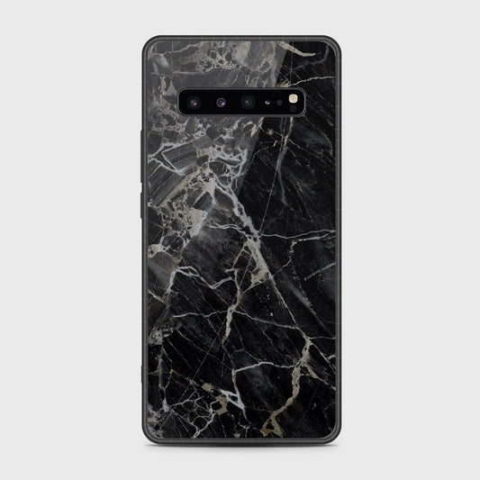 Samsung Galaxy S10 5G - Black Marble Series - HQ Premium Shine Durable Shatterproof Case