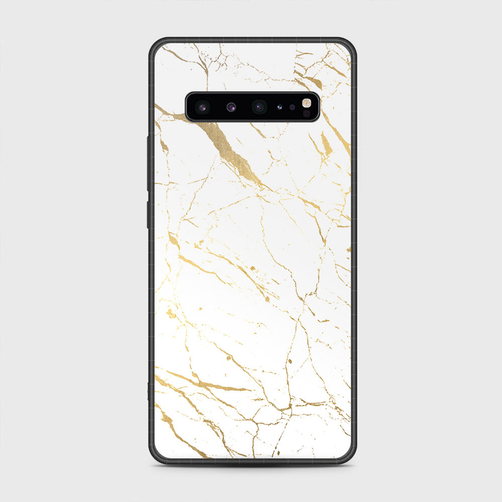 Samsung Galaxy S10 5G - White Marble Series 2 - HQ Premium Shine Durable Shatterproof Case (Fast Delivery)(AS)