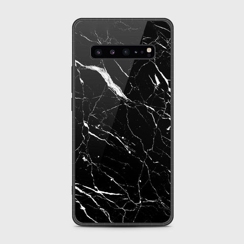 Samsung Galaxy S10 5G - Black Marble Series - HQ Premium Shine Durable Shatterproof Case