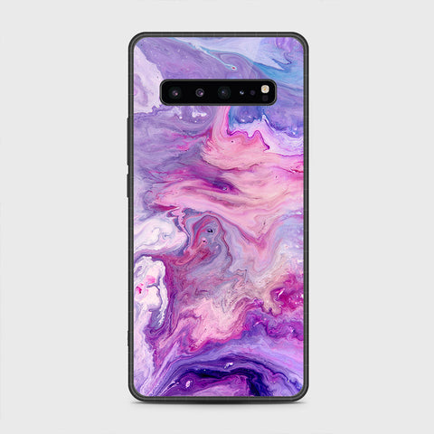 Samsung Galaxy S10 5G - Colorful Marble Series - HQ Premium Shine Durable Shatterproof Case