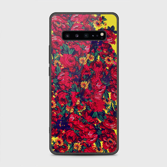 Samsung Galaxy S10 5G - Floral Series - HQ Premium Shine Durable Shatterproof Case
