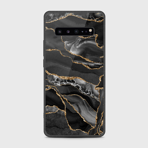 Samsung Galaxy S10 5G - Black Marble Series - HQ Premium Shine Durable Shatterproof Case