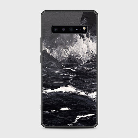 Samsung Galaxy S10 5G - Black Marble Series - HQ Premium Shine Durable Shatterproof Case