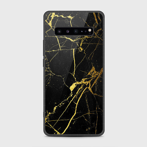 Samsung Galaxy S10 5G - Black Marble Series - HQ Premium Shine Durable Shatterproof Case