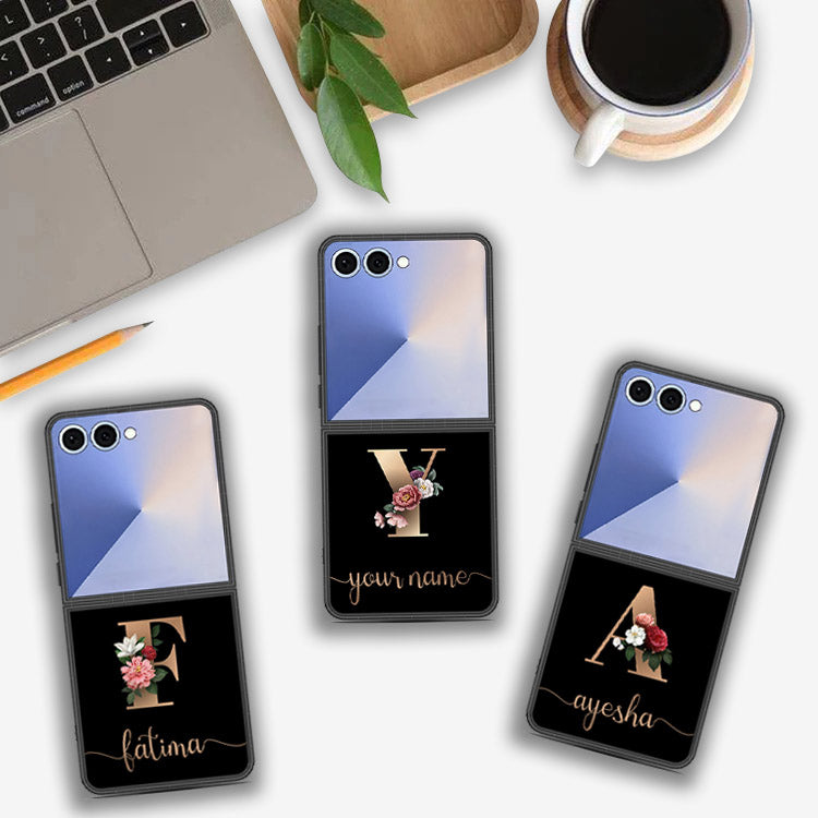 Samsung Galaxy Z Flip 7 - Personalized Alphabet Series - HQ Premium Shine Durable Shatterproof Case