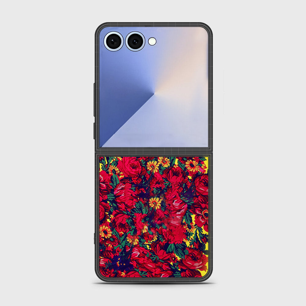 Samsung Galaxy Z Flip 7 - Floral Series - HQ Premium Shine Durable Shatterproof Case