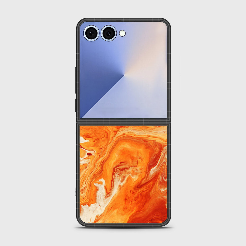 Samsung Galaxy Z Flip 7 - Mystic Marble Series - HQ Premium Shine Durable Shatterproof Case