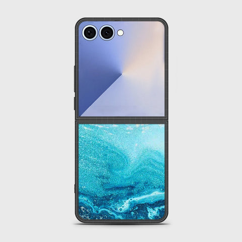 Samsung Galaxy Z Flip 7 - Mystic Marble Series - HQ Premium Shine Durable Shatterproof Case