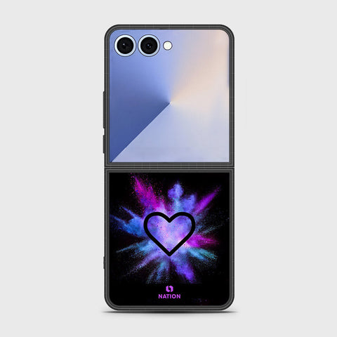 Samsung Galaxy Z Flip 7 - Onation Heart Series - HQ Premium Shine Durable Shatterproof Case