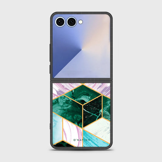 Samsung Galaxy Z Flip 7 - O'Nation Shades of Marble Series - HQ Premium Shine Durable Shatterproof Case