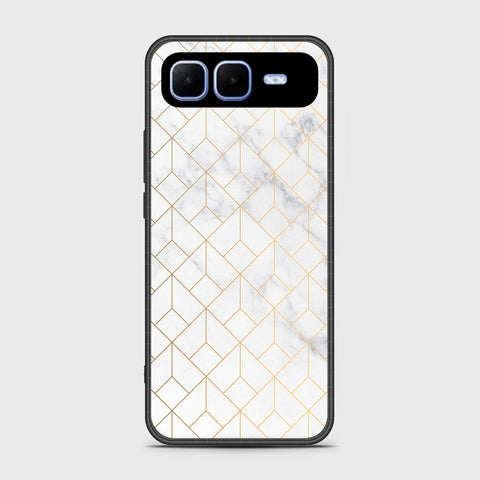 Infinix Smart 10 Plus - White Marble Series 2 - HQ Premium Shine Durable Shatterproof Case