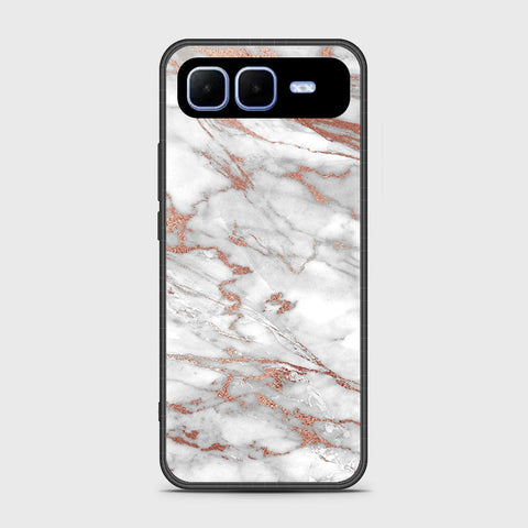 Infinix Smart 10 Plus - White Marble Series 2 - HQ Premium Shine Durable Shatterproof Case