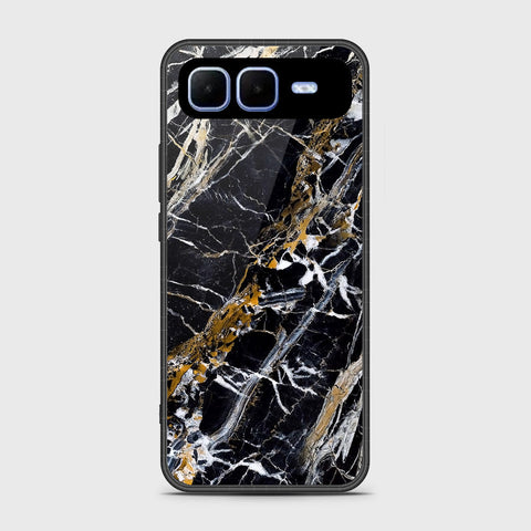 Infinix Smart 10 Plus - Black Marble Series - HQ Premium Shine Durable Shatterproof Case